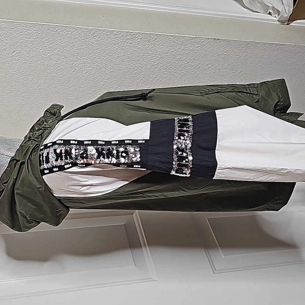 Pink Sequin Windbreaker Jacket - image 4